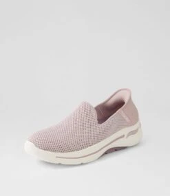 Skechers Go Walk Arch Fit Mauve Fabric Sneakers 8 Skechers Go Walk Arch Fit Mauve Fabric Sneakers -Lynx Shoes Shop SK11474I18WI 3