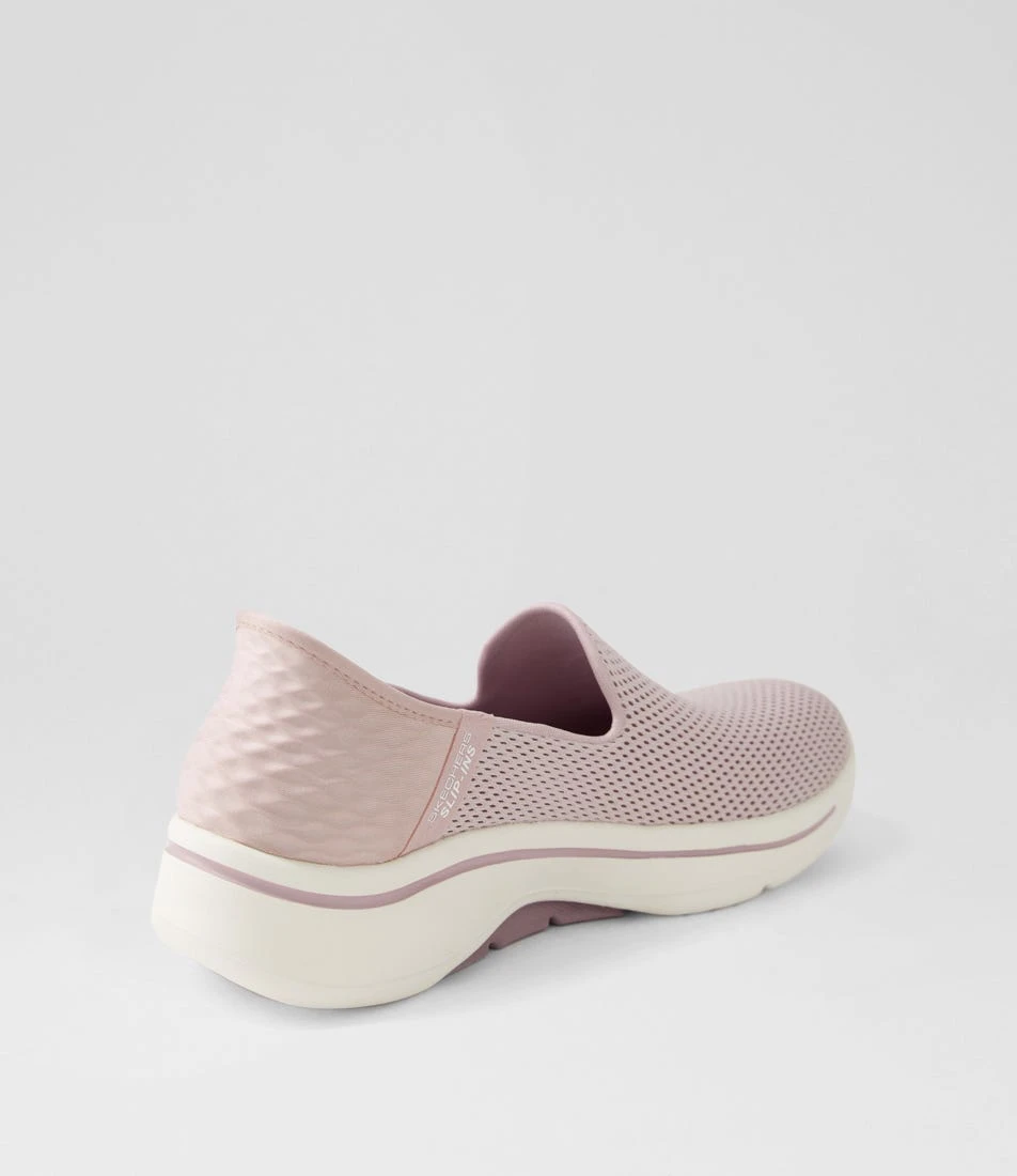 Skechers Go Walk Arch Fit Mauve Fabric Sneakers 5 Skechers Go Walk Arch Fit Mauve Fabric Sneakers - Image 3