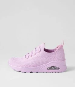 Skechers Uno Lavender Knit Sneakers