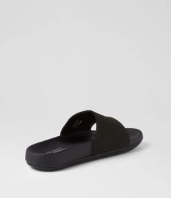 Skechers Arch Fit Pro Black Leather Slides -Lynx Shoes Shop SK11505B58LE 4