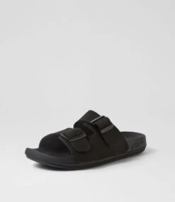 Skechers Arch Fit Pro Melb Black Leather Slides 8 Skechers Arch Fit Pro Melb Black Leather Slides -Lynx Shoes Shop SK11506B58LE 3