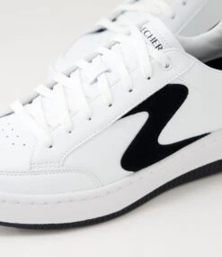 Skechers Sport Court 92 White Black Sneakers -Lynx Shoes Shop SK11508W66SM 6