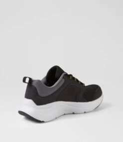 Skechers Vapor Foam Black Lime Mesh Sneakers -Lynx Shoes Shop SK11510B7JAA 4