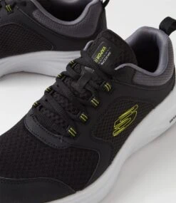 Skechers Vapor Foam Black Lime Mesh Sneakers -Lynx Shoes Shop SK11510B7JAA 6