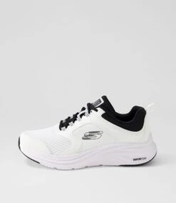 Skechers Vapor Foam White Black Mesh Sneakers