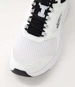 Skechers Vapor Foam White Black Mesh Sneakers -Lynx Shoes Shop SK11510W66AA 5