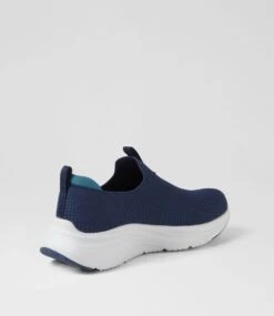 Skechers Vapor Foam Navy Blue Mesh Sneakers -Lynx Shoes Shop SK11511DGZAA 4