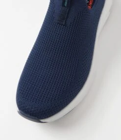 Skechers Vapor Foam Navy Blue Mesh Sneakers -Lynx Shoes Shop SK11511DGZAA 5