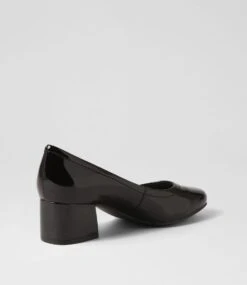 Blythe Black Patent Leather Pump Heels -Lynx Shoes Shop SU10149BLAPL 4