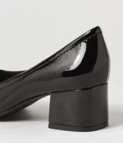 Blythe Black Patent Leather Pump Heels -Lynx Shoes Shop SU10149BLAPL 6