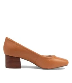Blythe Tan Leather Heels -Lynx Shoes Shop SU10149TANLE 5