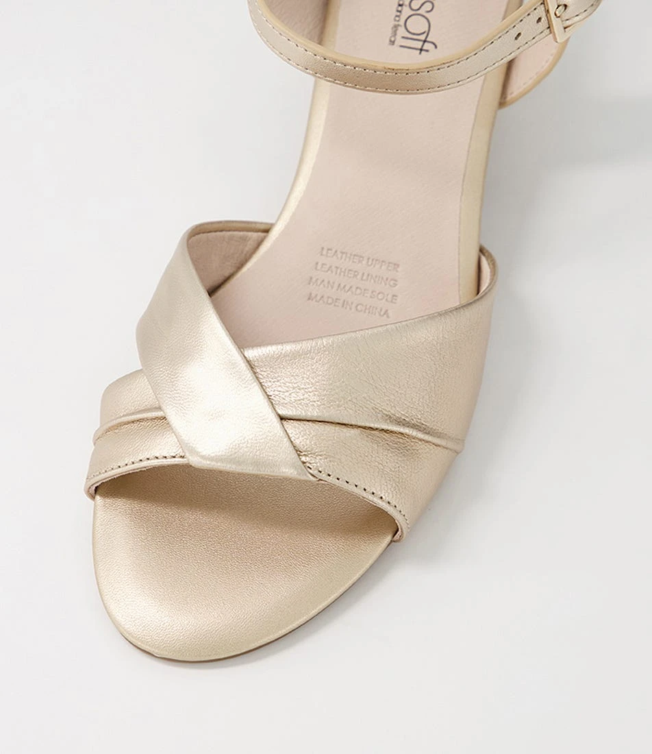 Cleantha2 Platinum Leather Sandals 6 Cleantha2 Platinum Leather Sandals - Image 4