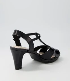 Sable Black Patent Leather Sandals 9 Sable Black Patent Leather Sandals -Lynx Shoes Shop SU10972BLAPL 4