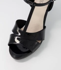 Sable Black Patent Leather Sandals 10 Sable Black Patent Leather Sandals -Lynx Shoes Shop SU10972BLAPL 5