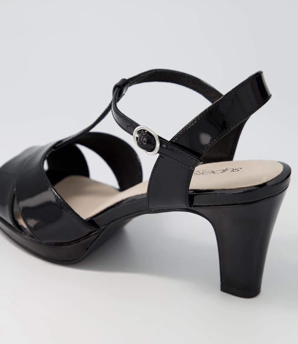 Sable Black Patent Leather Sandals 7 Sable Black Patent Leather Sandals - Image 5