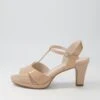 Sable Nude Patent Leather Sandals -Lynx Shoes Shop SU10972NDUPL 2