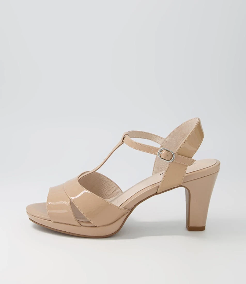 Sable Nude Patent Leather Sandals 3 Sable Nude Patent Leather Sandals