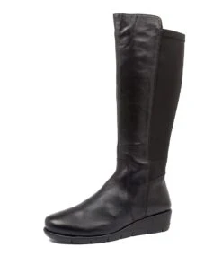 Marcelina Blk Leath-lycra -Lynx Shoes Shop SU11227BLA9B 2