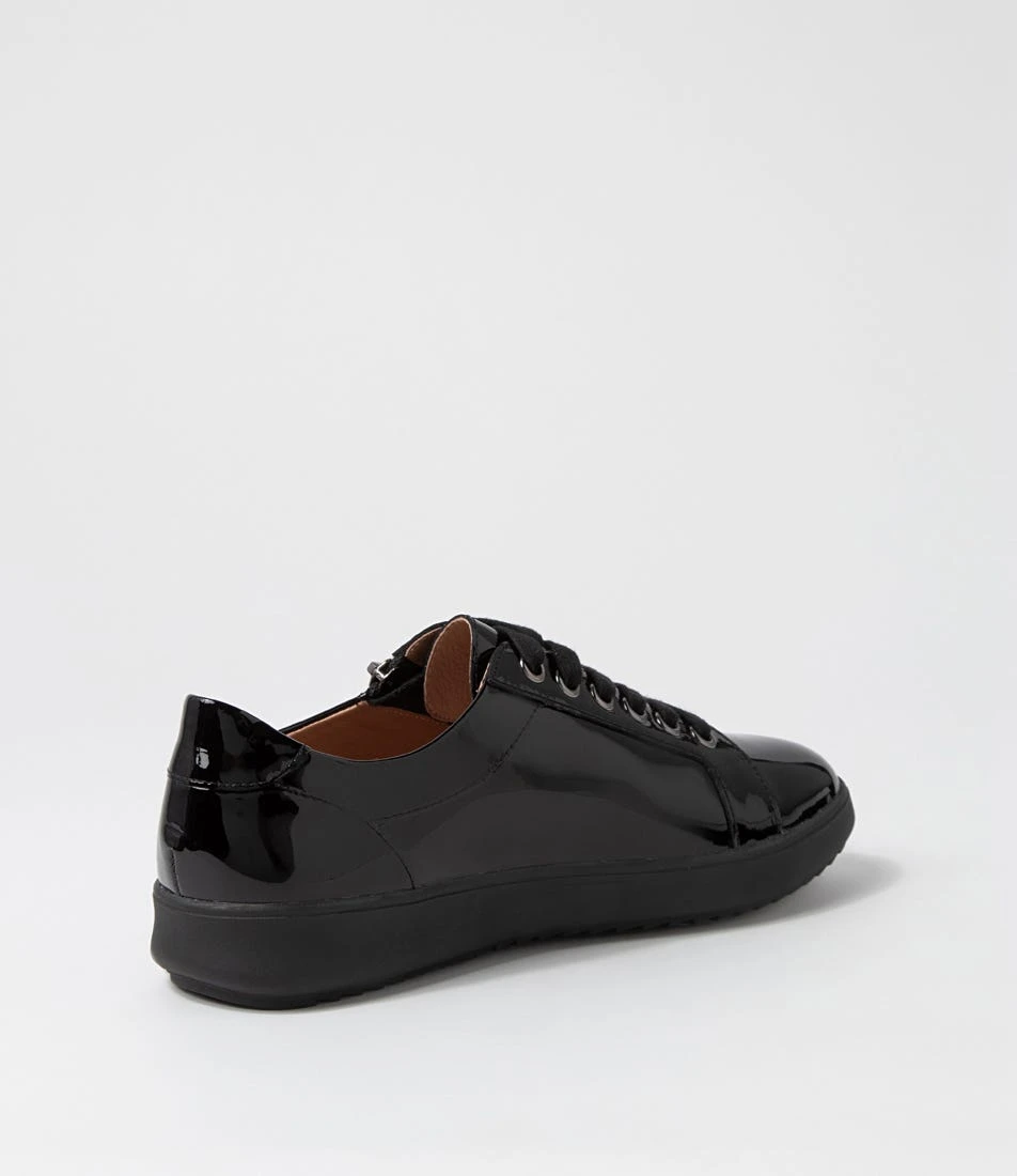 Zarina Black Patent Leather Sneakers 5 Zarina Black Patent Leather Sneakers - Image 3