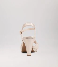 Sunny Champagne Leather Sandals 9 Sunny Champagne Leather Sandals -Lynx Shoes Shop SU11440N74LE 4
