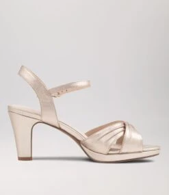 Sunny Champagne Leather Sandals 10 Sunny Champagne Leather Sandals -Lynx Shoes Shop SU11440N74LE 5