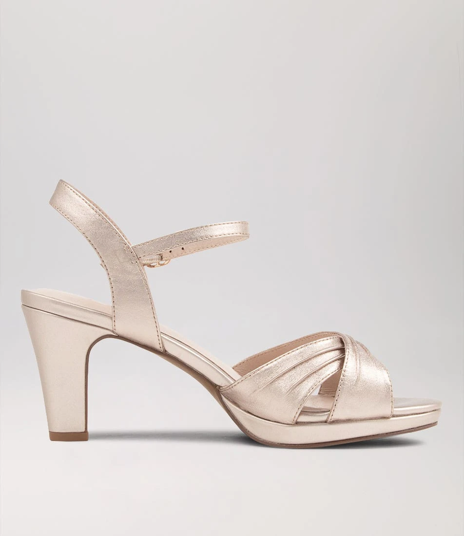Sunny Champagne Leather Sandals 6 Sunny Champagne Leather Sandals - Image 4