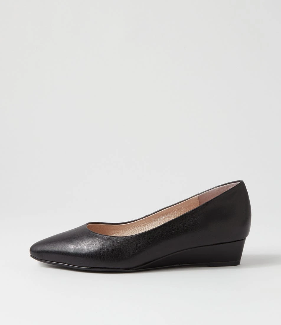 Elandra Black Leather Flat Shoes 3 Elandra Black Leather Flat Shoes