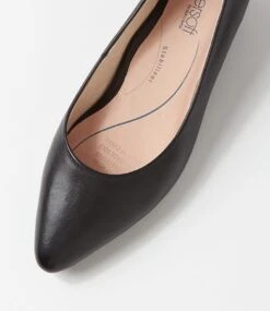 Elandra Black Leather Flat Shoes 10 Elandra Black Leather Flat Shoes -Lynx Shoes Shop SU11525BLALE 5