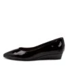 Elandra Black Patent Leather Slip Ons -Lynx Shoes Shop SU11525BLAPL 4