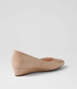 Elandra Mushroom Patent Leather Flat Shoes -Lynx Shoes Shop SU11525GBJPL 4