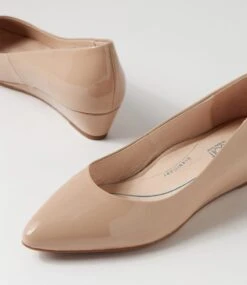 Elandra Mushroom Patent Leather Flat Shoes -Lynx Shoes Shop SU11525GBJPL 6