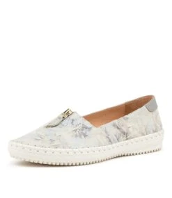 Wandie Grey Spray Paint Misty Leather Shoes 8 Wandie Grey Spray Paint Misty Leather Shoes -Lynx Shoes Shop SU11587G3YGR 2