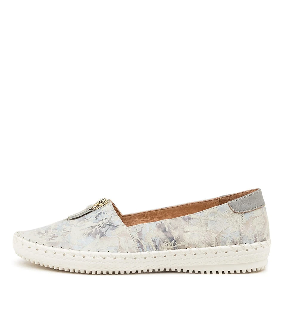 Wandie Grey Spray Paint Misty Leather Shoes 3 Wandie Grey Spray Paint Misty Leather Shoes