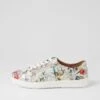 Zarala White Fields Leather Sneakers -Lynx Shoes Shop SU11589XBVLE 2
