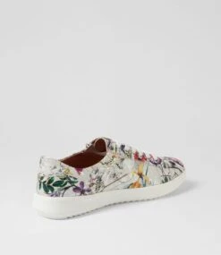 Zarala White Fields Leather Sneakers -Lynx Shoes Shop SU11589XBVLE 4