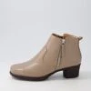 Idolina Taupe Leather Ankle Boots -Lynx Shoes Shop SU11596NGVLE 2