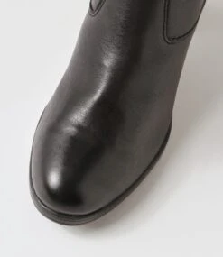 Barmah Black Leather Calf Boots -Lynx Shoes Shop SU11632BLALE 5