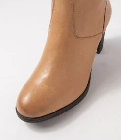 Barmah Camel Leather Calf Boots -Lynx Shoes Shop SU11632N58LE 5