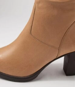 Barmah Camel Leather Calf Boots -Lynx Shoes Shop SU11632N58LE 6