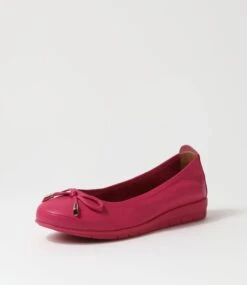 Flex3 Fuchsia Leather Ballet Flats -Lynx Shoes Shop SU11666IAFLE 3