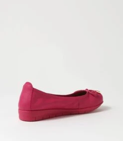 Flex3 Fuchsia Leather Ballet Flats -Lynx Shoes Shop SU11666IAFLE 4