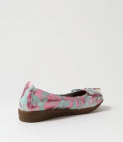 Flex3 Scratched Pink Leather Ballet Flats -Lynx Shoes Shop SU11666P0FLE 4