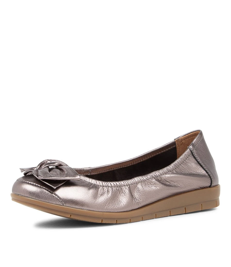 Fransisco3 Pewter Leather Shoes Gum Sole 4 Fransisco3 Pewter Leather Shoes Gum Sole - Image 2