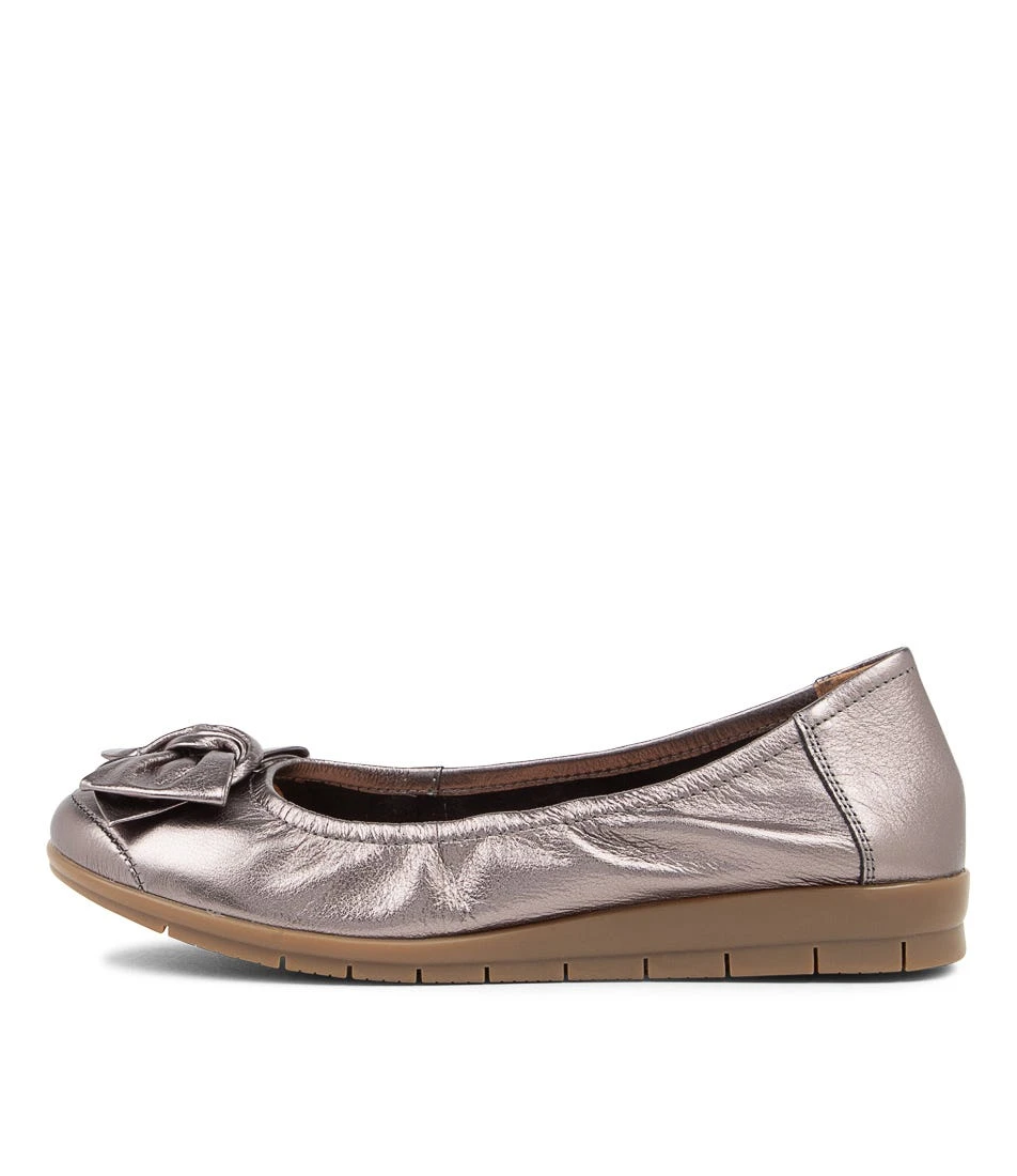 Fransisco3 Pewter Leather Shoes Gum Sole 3 Fransisco3 Pewter Leather Shoes Gum Sole