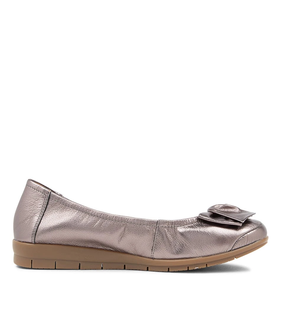 Fransisco3 Pewter Leather Shoes Gum Sole 6 Fransisco3 Pewter Leather Shoes Gum Sole - Image 4