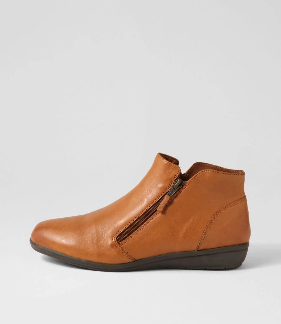 Fallenn New Tan Leather Ankle Boots 3 Fallenn New Tan Leather Ankle Boots