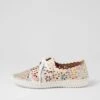 Wallis White Glitter Leopard Leather Lace Up Flats -Lynx Shoes Shop SU11745XBWLE 2