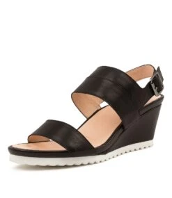 Benzi Black Leather Sandals 8 Benzi Black Leather Sandals -Lynx Shoes Shop SU11760BLALE 2