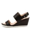 Benzi Black Leather Sandals 2 Benzi Black Leather Sandals -Lynx Shoes Shop SU11760BLALE 4