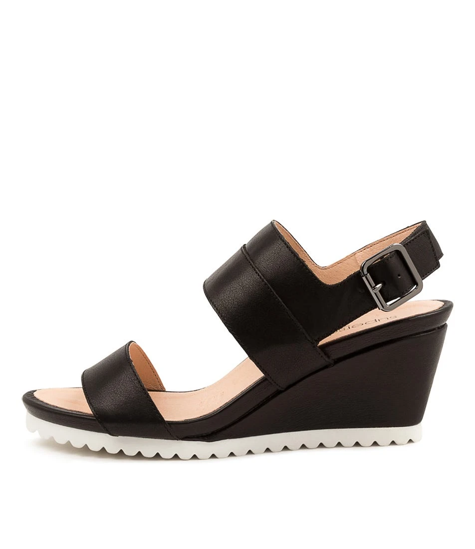 Benzi Black Leather Sandals 3 Benzi Black Leather Sandals